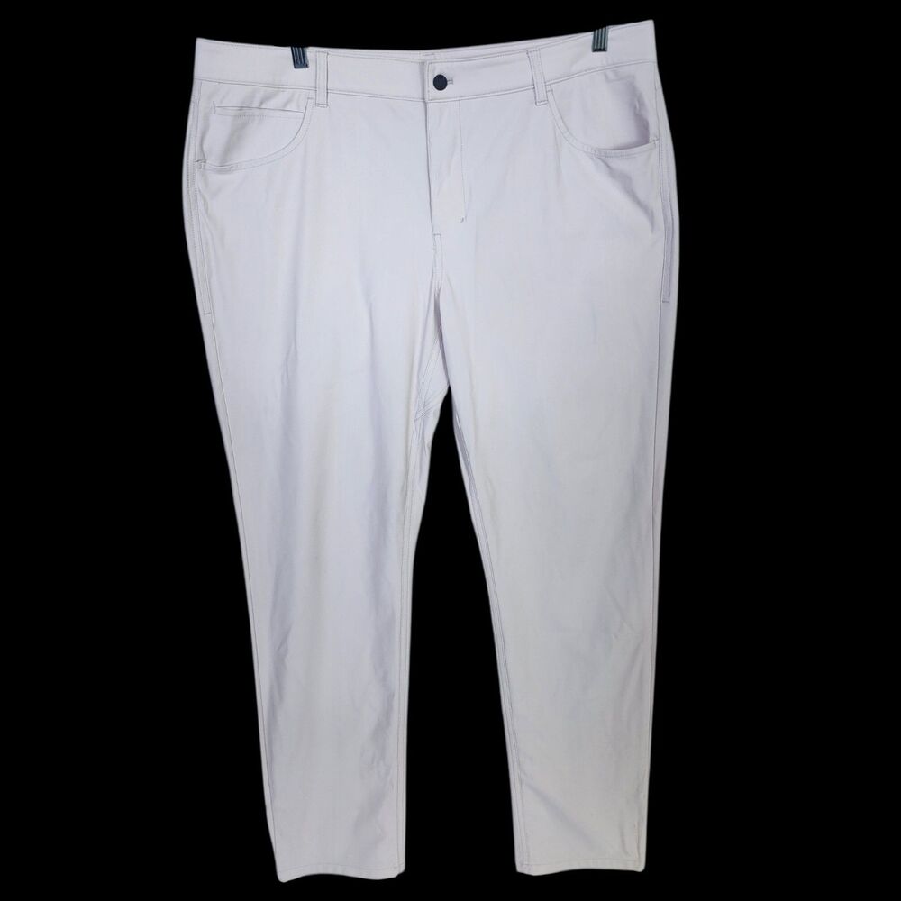 Johnnie-O Men's Pants 40x34 Prep-Formance Stone Chinos Golf Casual